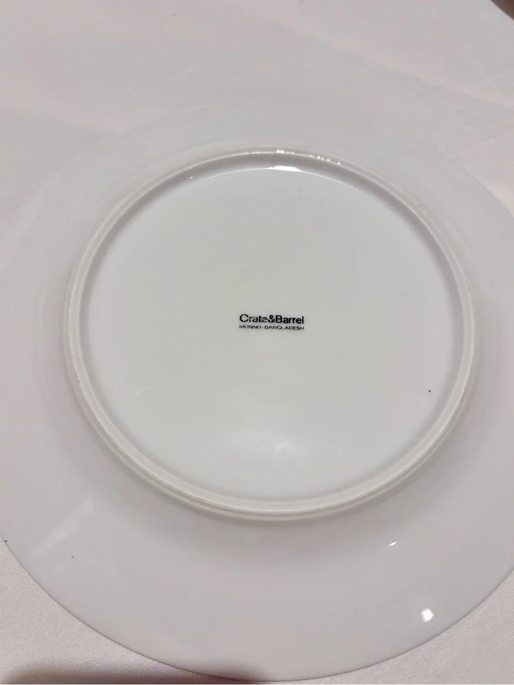 Crate and Barrel Fruit Themed Dessert Plates